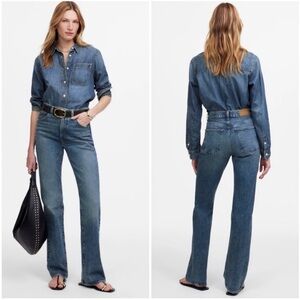 Madewell Denim Bootcut Jeans in Medium Blue
